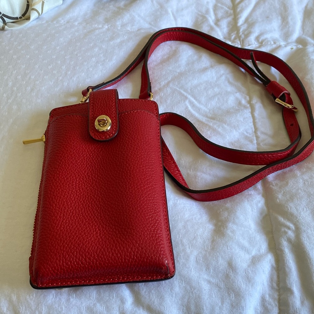 coach crossbody wallet/phone case